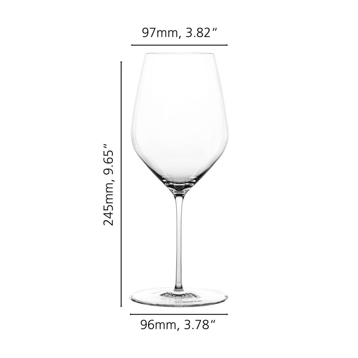 BORDEAUXGLÄSER + POLIERTUCH Hi-Lite transparent 650 ml 6er Set - Transparent, Glas (0.65L) - Spiegelau