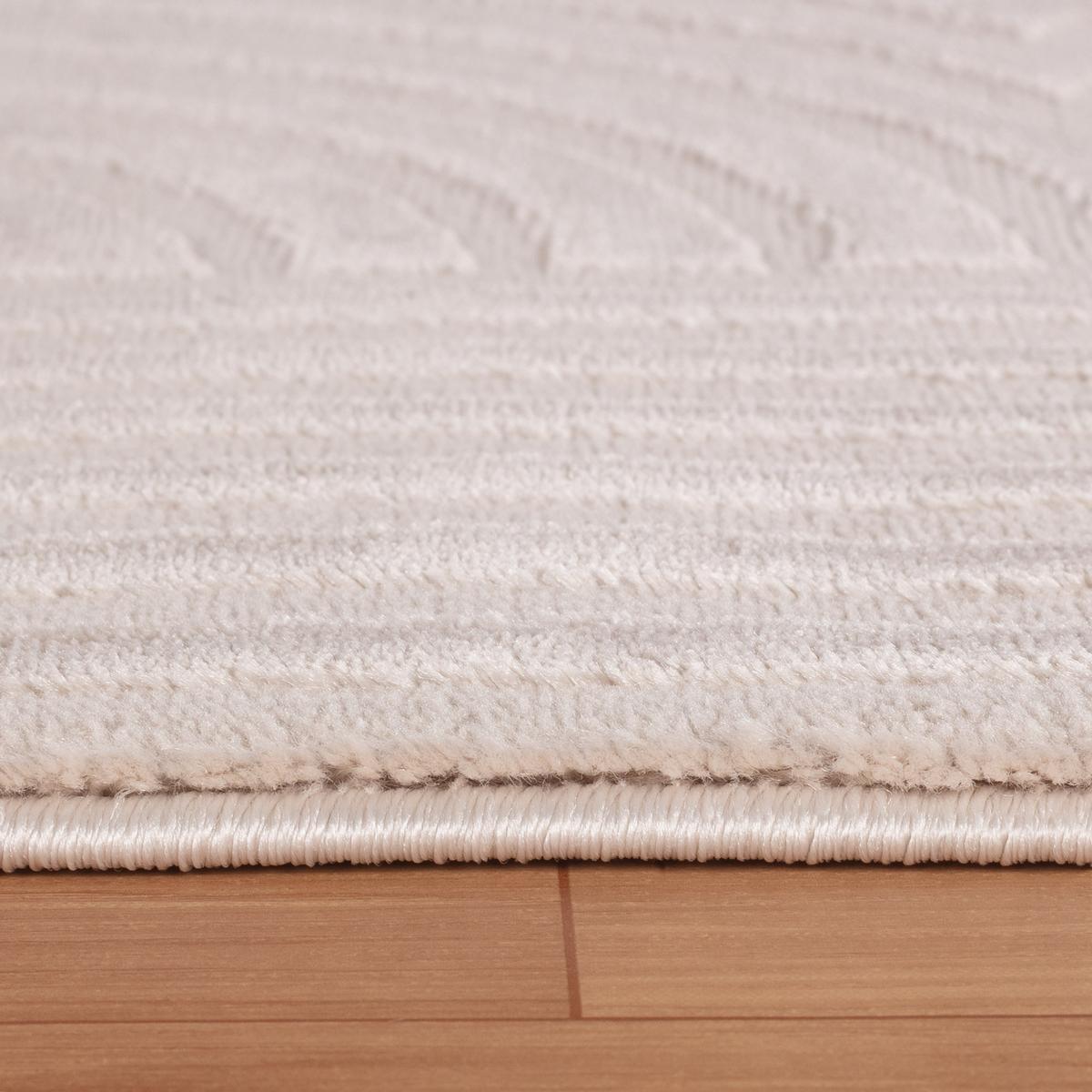 TEPPICH Kurzflor ILLER in Beige, mit 3D-Design, aus Jute, 160 x 230 cm - Beige, Textil (230/160cm) - KADIMA DESIGN