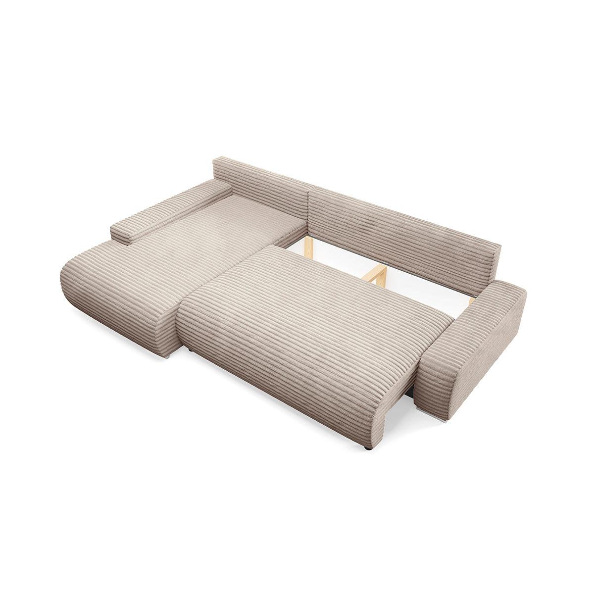 ECKSOFA Ivana 3 Sitzplätze Taupe - Taupe, Holz (265/172cm) - Petits-meubles