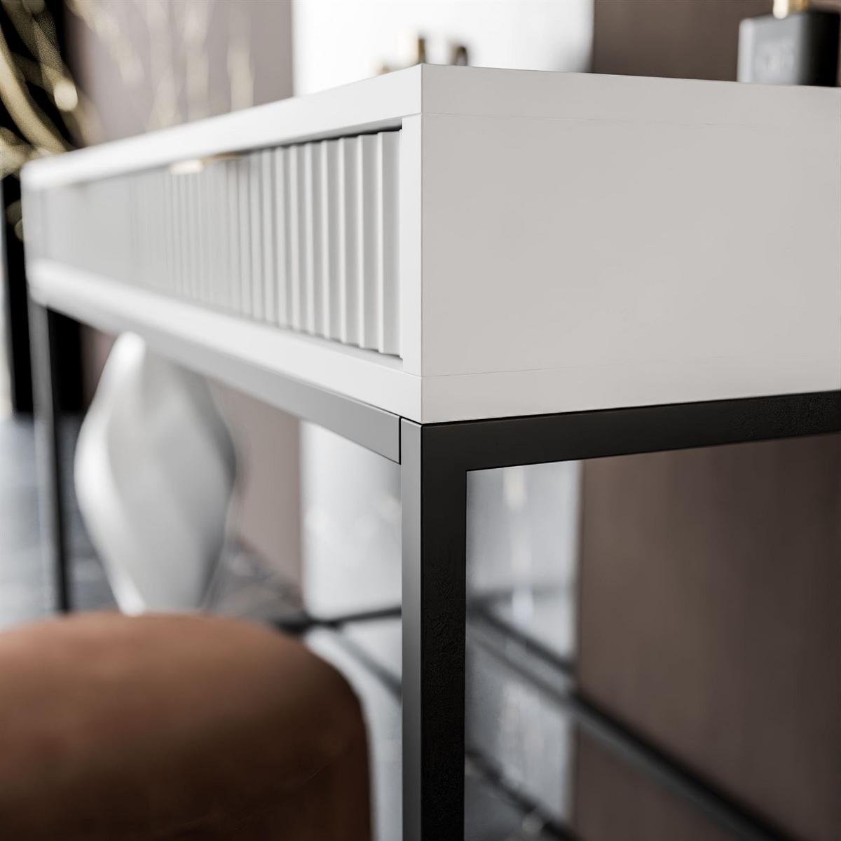 KONSOLENTISCH CORTADO T104 WEISS - Weiß, Holzwerkstoff (50/104/78cm) - Lookway