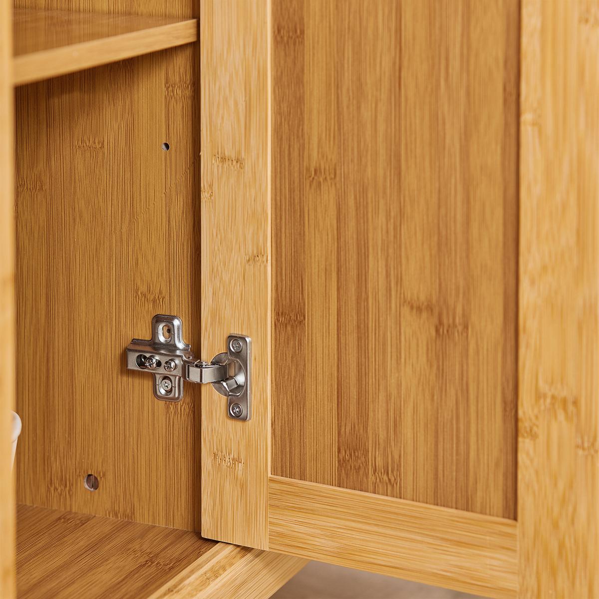 KÜCHENINSEL rollbar Bambus - Naturfarben, Holz/Holzwerkstoff (115/92/71cm) - SoBuy