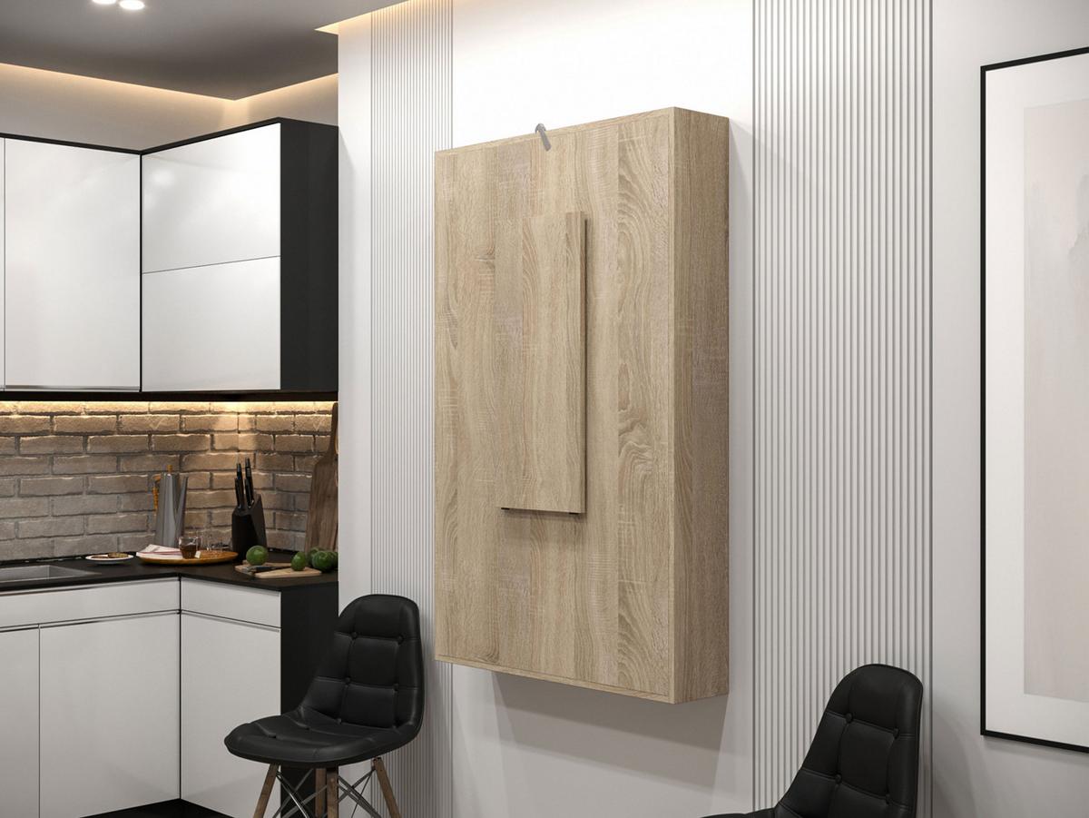 WANDKLAPPTISCH Abi - Sonoma Eiche, Holzwerkstoff (85/203/19cm) - MIRJAN24