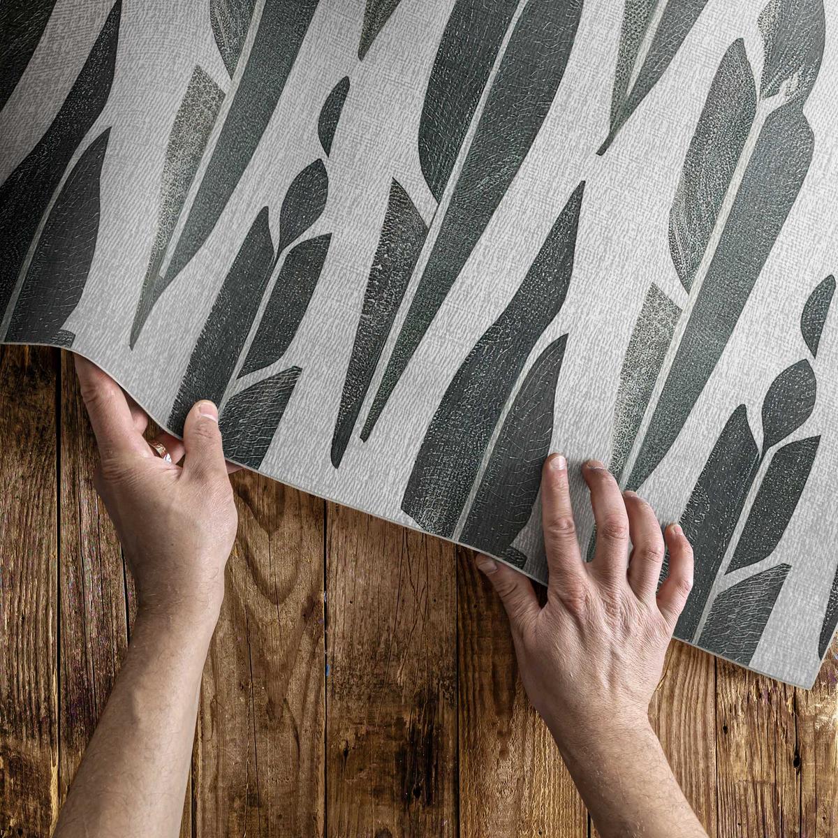 TEPPICH 80x120 cm Gemalte Indianerfedern Boho - Silberfarben, Kunststoff (80/120cm) - Wallfluent
