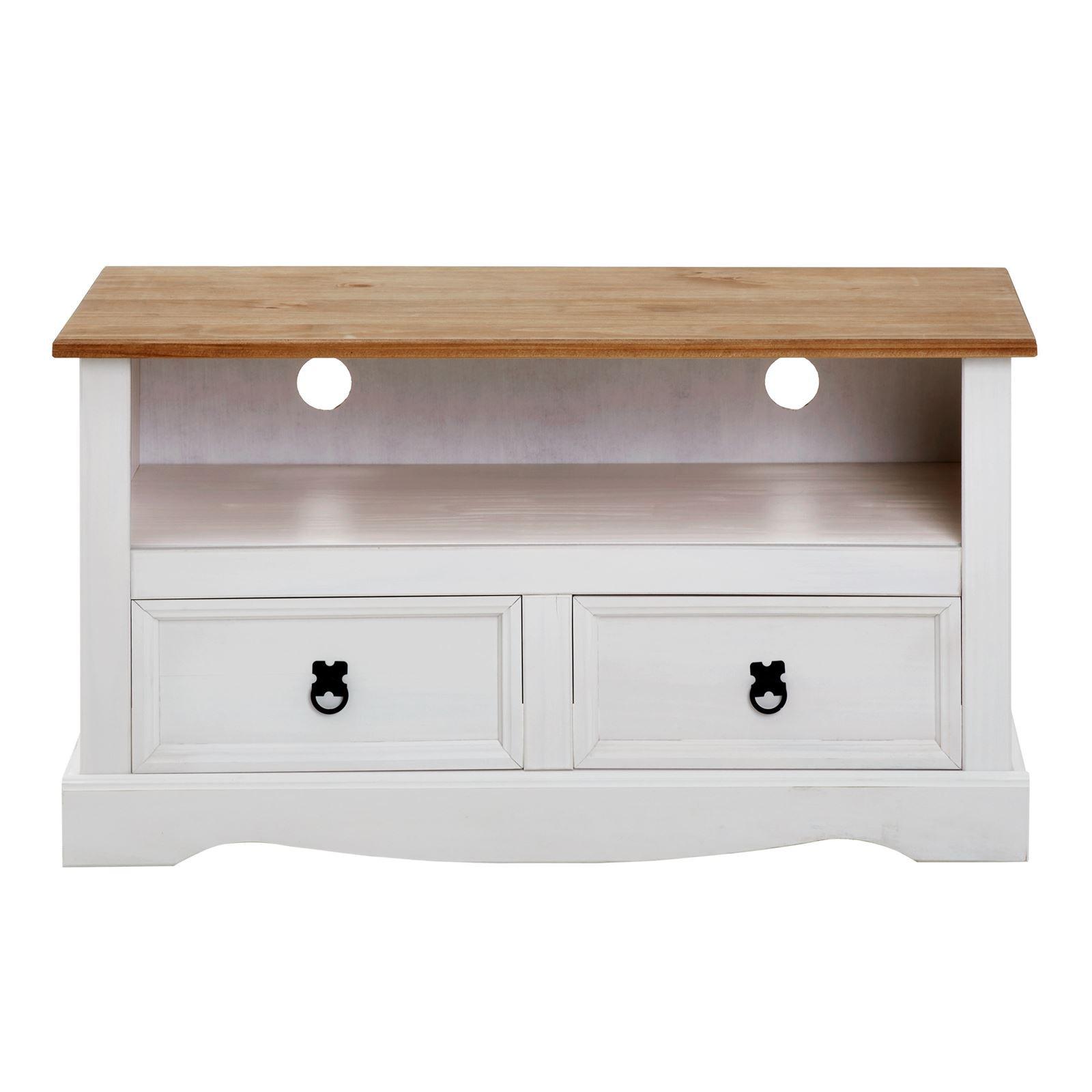 LOWBOARD CAMPO - Weiß/Braun, Holz (99/54/44cm) - CARO-Möbel