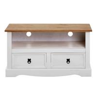 LOWBOARD CAMPO - Weiß/Braun, Holz (99/54/44cm) - CARO-Möbel
