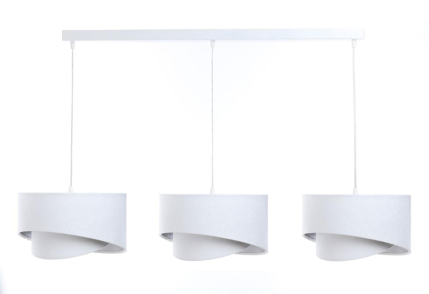 HÄNGELEUCHTE Silber 30/18 cm - Weiß, Kunststoff (30/0.3/18cm) - ONZENO
