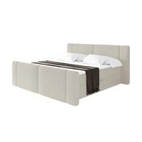 BOXBETT mit Matratze H4 - EVON Zanozek - 180x200 cm Creme - Creme, Holzwerkstoff (180/200cm) - ALTDECOR