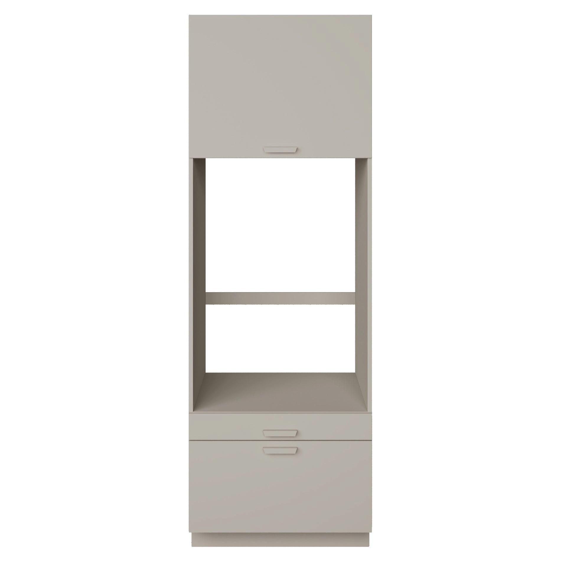 WASCHMASCHINENSCHRANK Holv Kaschmirgrau 68 cm - Taupe, Holzwerkstoff/Metall (67.5/200/66cm) - Selsey