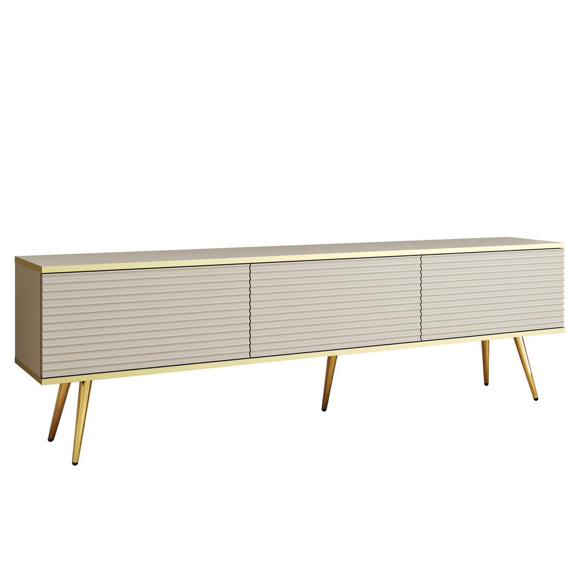 LOWBOARD VENEZIA 175/30/32 cm, Beige - Beige, Holzwerkstoff (175/30/32cm) - MASSENO