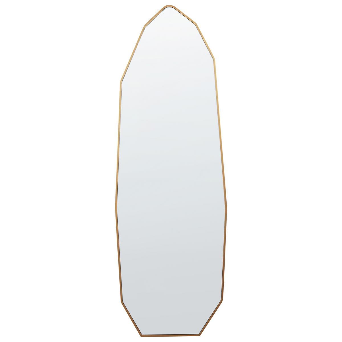 STANDSPIEGEL 165 cm Metall Gold Tartas - Goldfarben, Metall (50/165/36cm) - Beliani