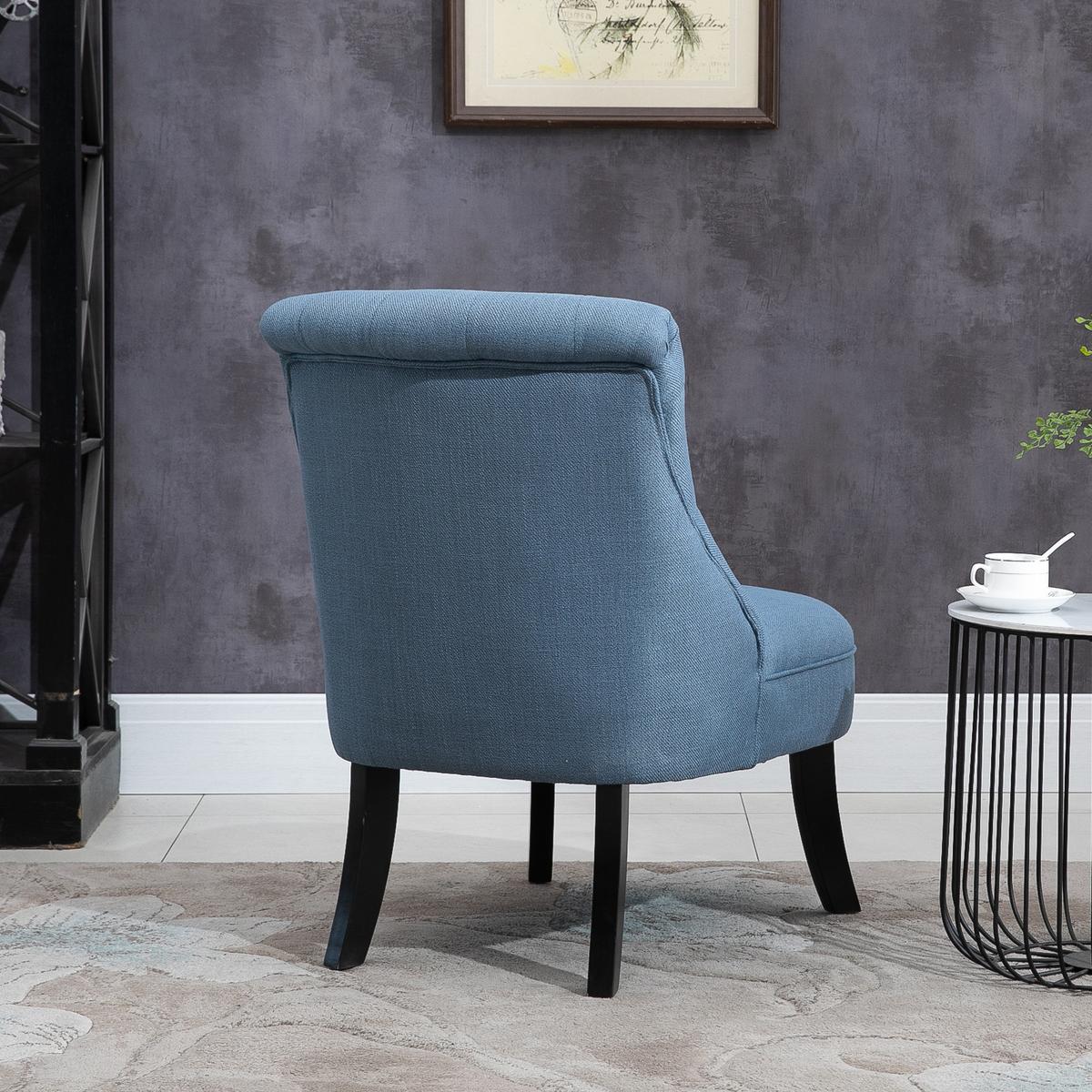 RELAXSESSEL, Sessel, Erhöhte Füße, Blau - Blau, Textil (69/77/52.5cm) - HOMCOM