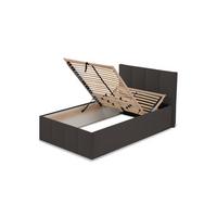 POLSTERBETT Dalas Anthrazit 140 x 200 x 40 cm Bettkasten Mit hochwertiger Matratze H3 (bis 120 kg) und Lattenrost - Anthrazit, Holz (140/200cm) - Halmon Schlafkomfort Betten 
