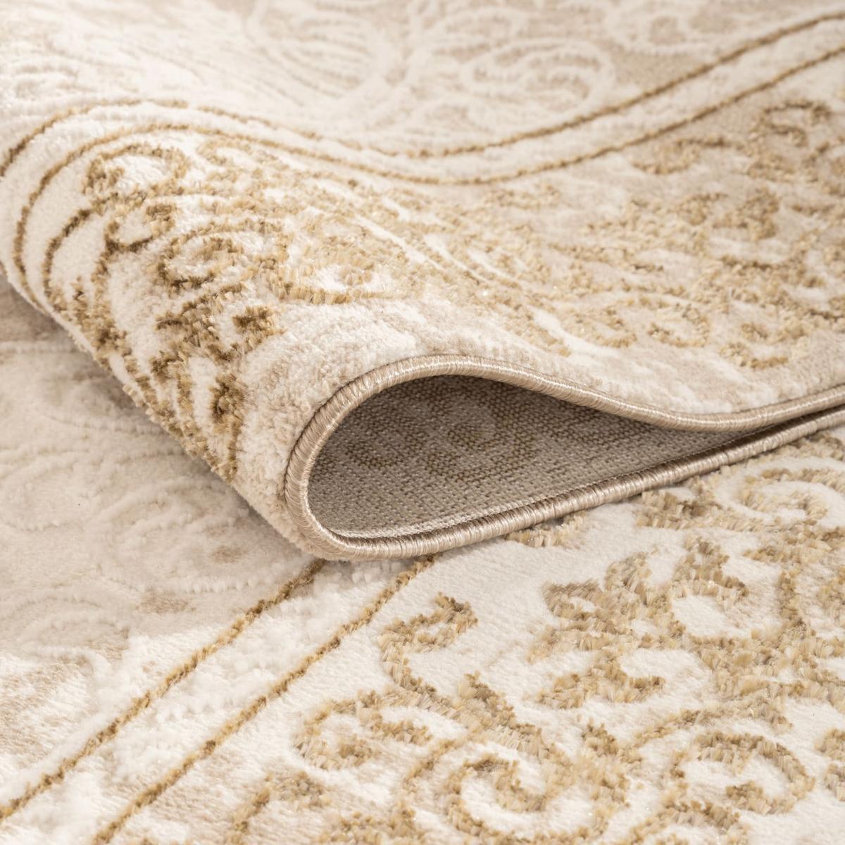 KURZFLORTEPPICH, orientalisch, Florhöhe 8 mm, Beige, 80 x 150 cm - Beige, Textil (150/80cm) - KADIMA DESIGN