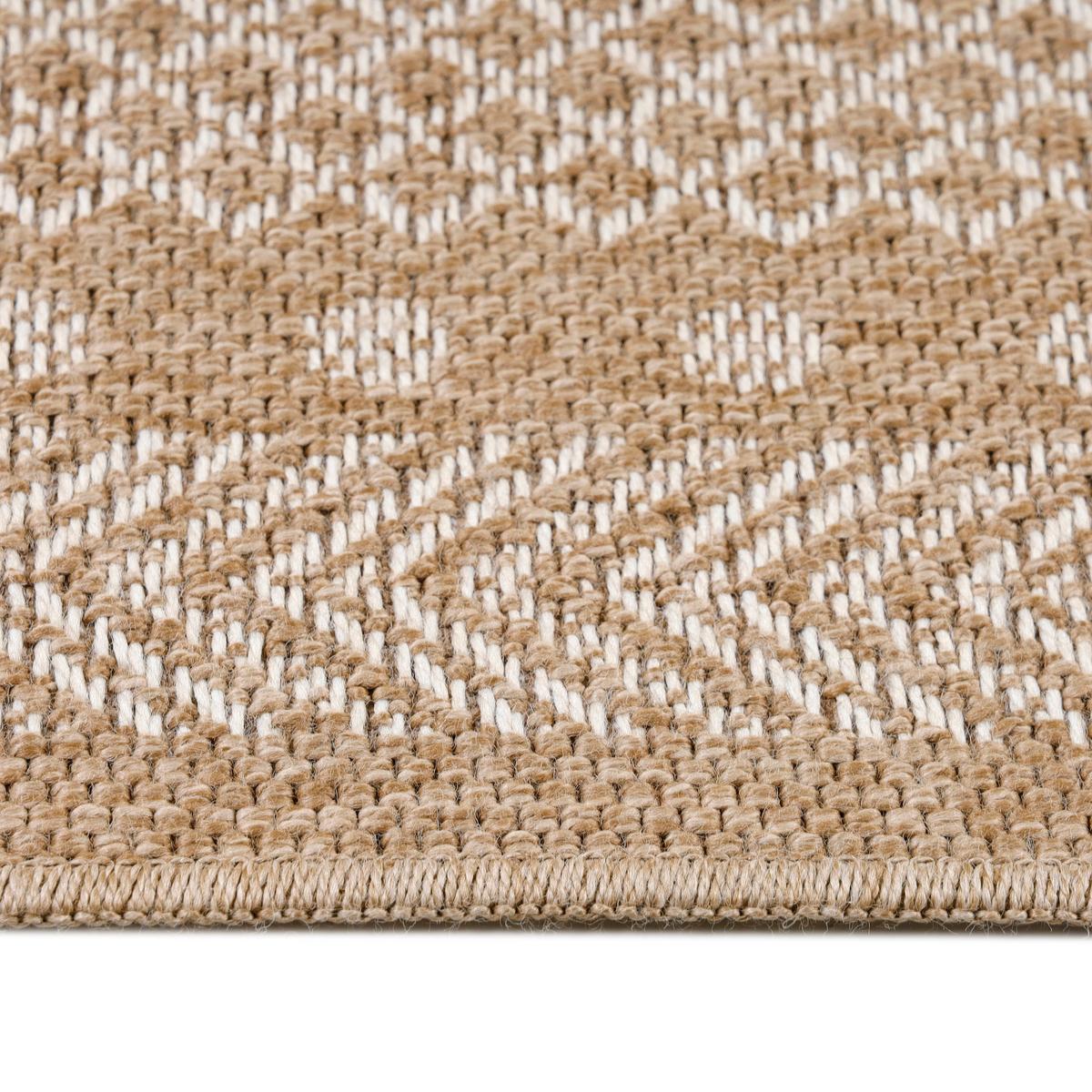 TEPPICH Outdoor KASBERG in Beige, im Vintage-Stil, aus Polypropylen, 80 x 150 cm - Beige, Textil (150/80cm) - KADIMA DESIGN