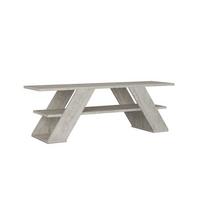 TV-MÖBEL 3 Regale L120 cm - Farfalla - Weiß, Holzwerkstoff (33.5/40/12.2cm) - Calicosy