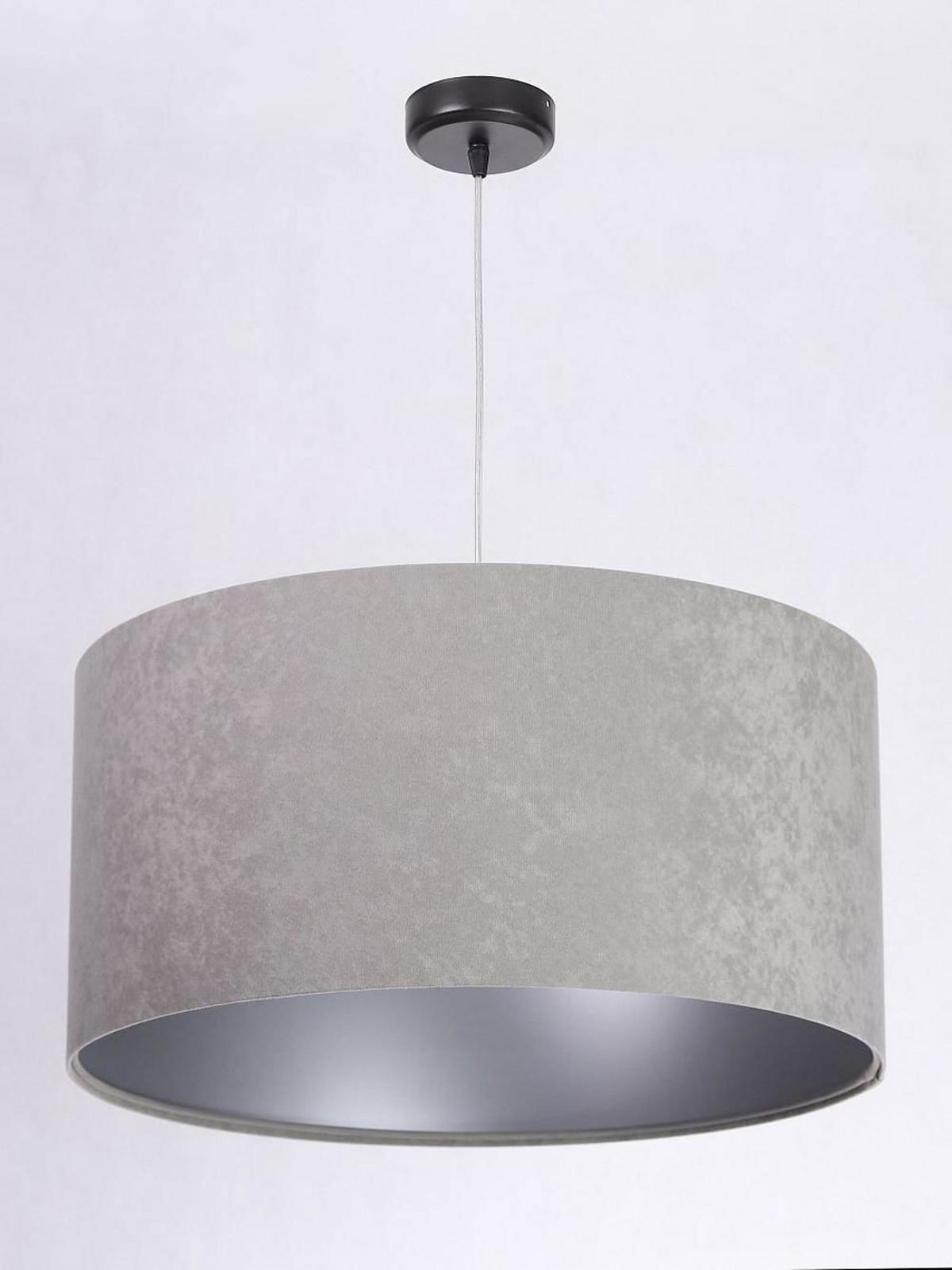 HÄNGELEUCHTE Grau 50/25 cm - Silberfarben/Grau, Kunststoff (50/0.8/25cm) - ONZENO