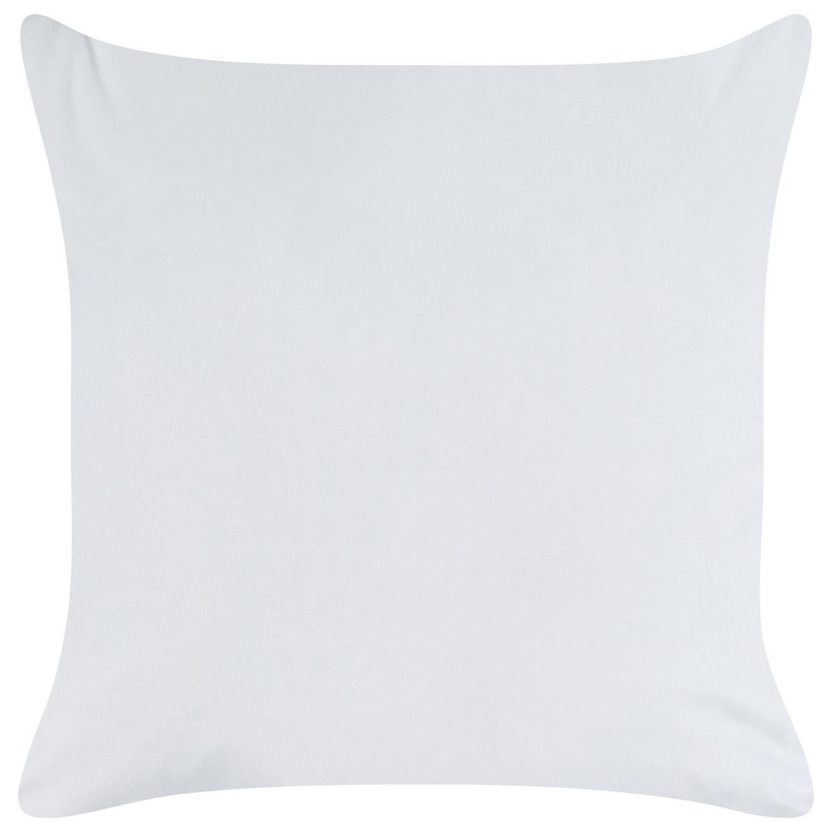 KINDERKISSEN 2er-Set Weiß 45/45 cm Tweedia - Weiß, Naturmaterialien/Textil (45/45cm) - Beliani