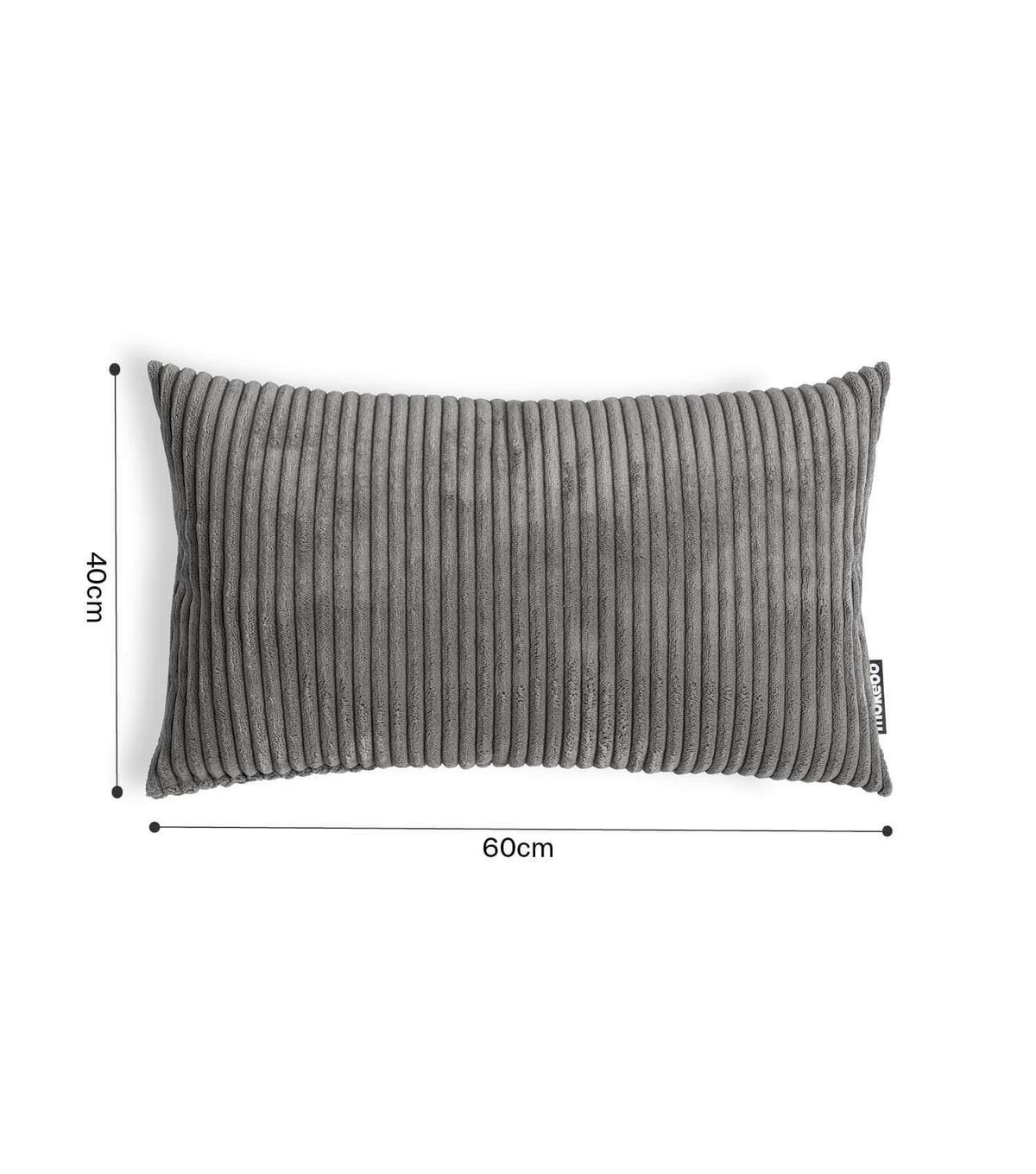 SOFAKISSEN Rest - Dunkelgrau, Textil (40/60cm) - Mokebo