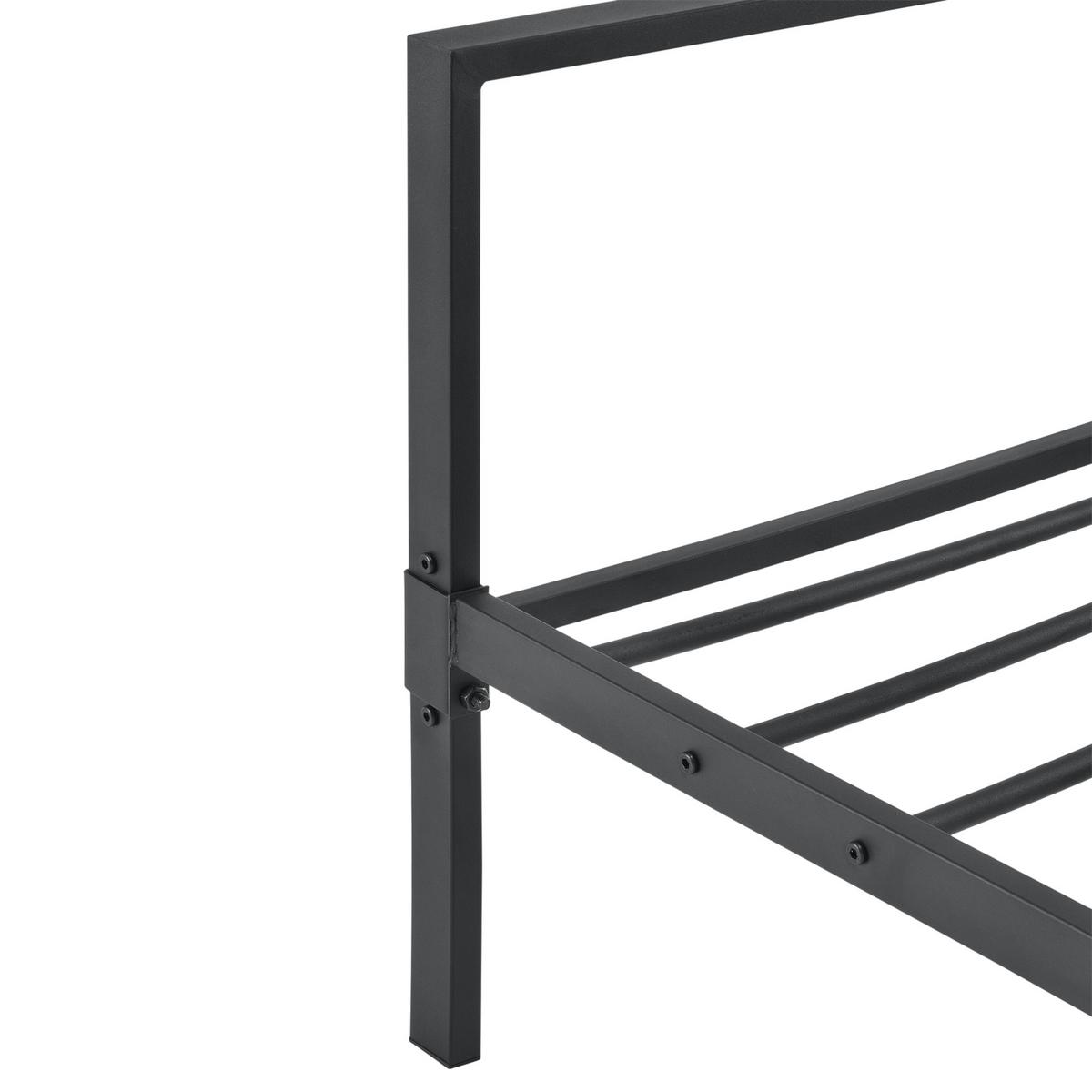 METALLBETT Imatra - Schwarz, Metall (180/200cm) - [en.casa]