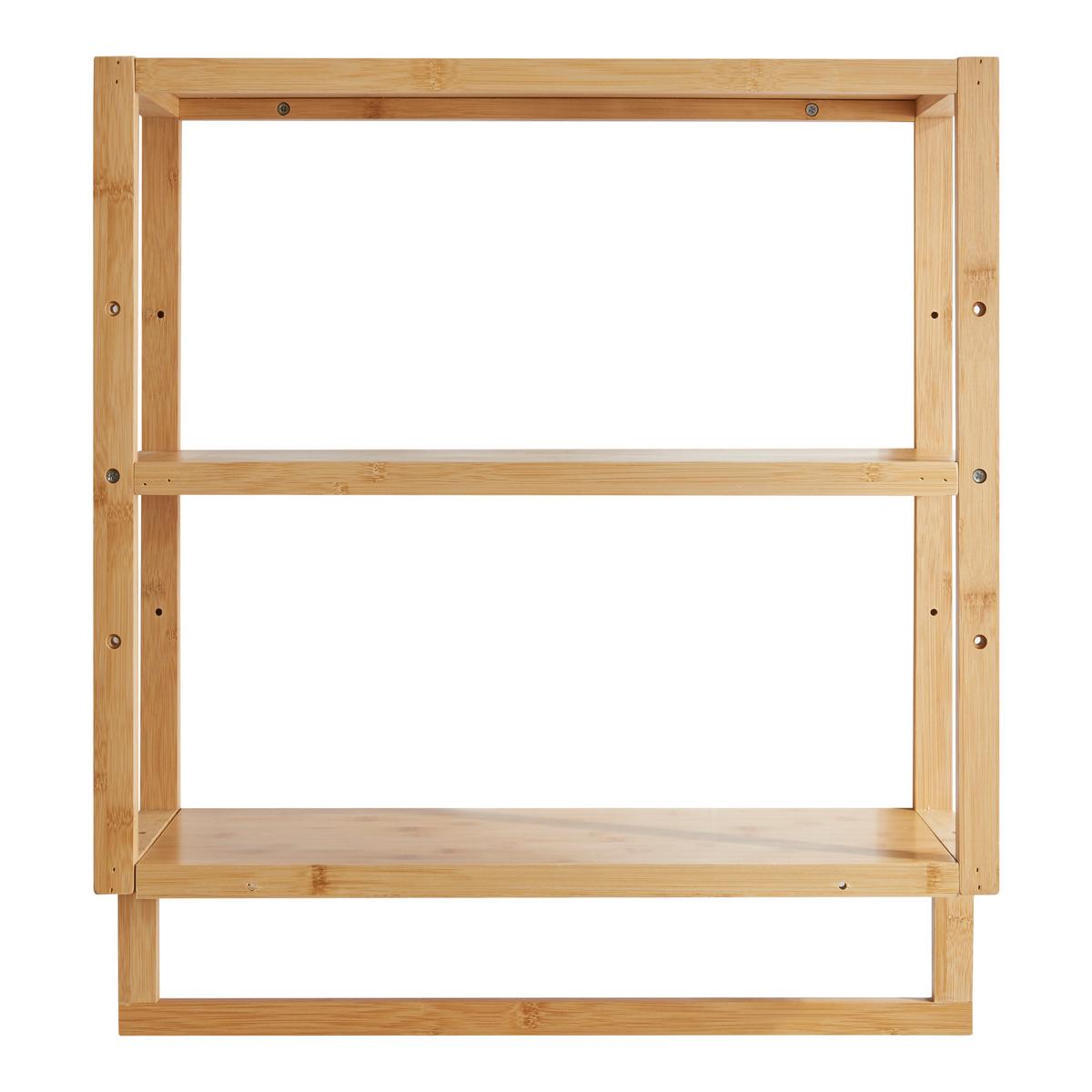 BADEZIMMERREGAL Östra - Naturfarben, Holz (52/58.5/21cm) - [en.casa]