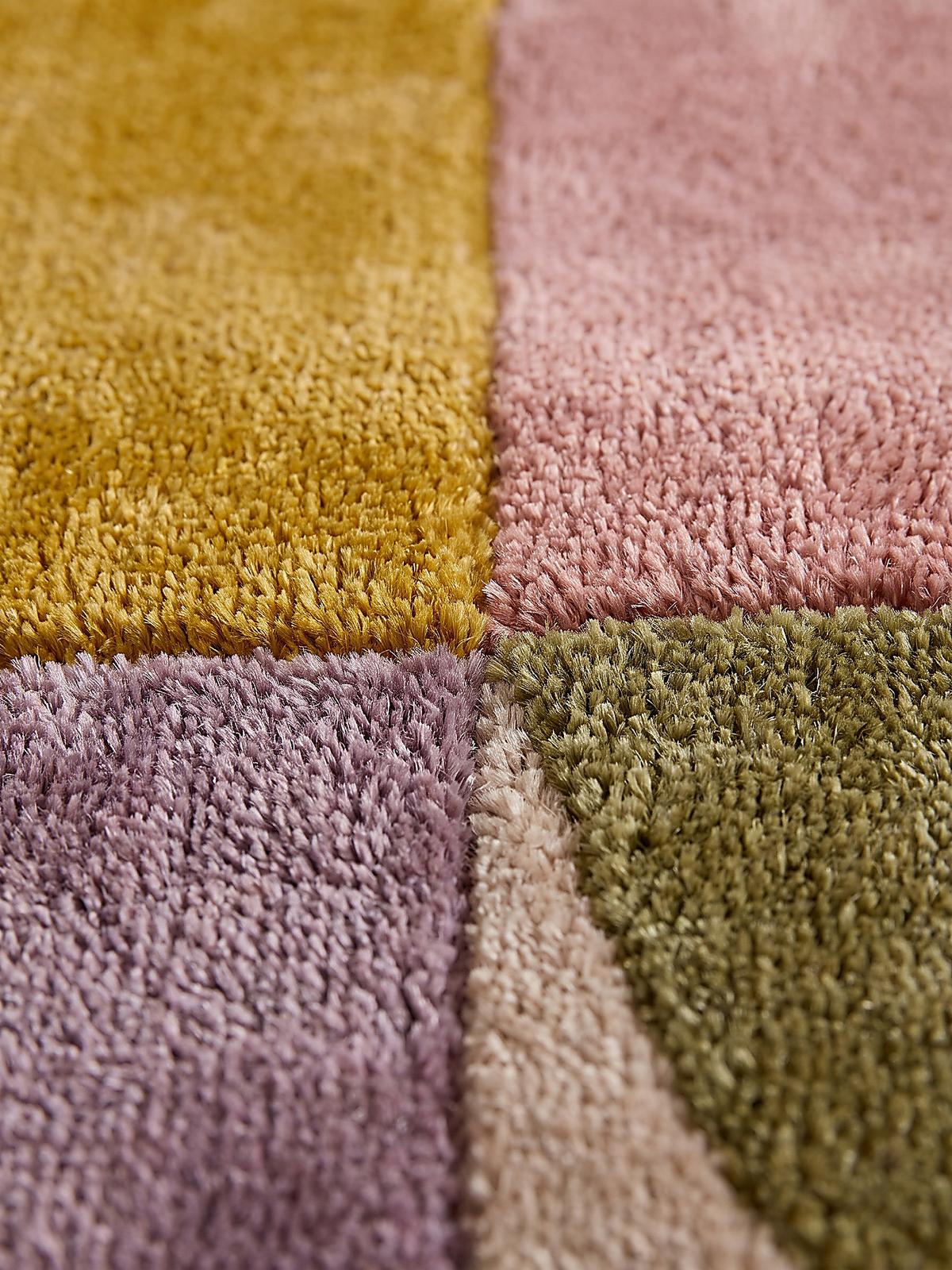 KURZFLORTEPPICH handgetuftet EVENLODE, Bogenformen, Multi, 160 x 230 cm - Multicolor, Textil (160/230cm) - KADIMA DESIGN