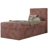 JUGENDBETT TILIO 90/200 - Rosa - H3 - Rechts Seite - Rosa, Textil (200/90cm) - MKS