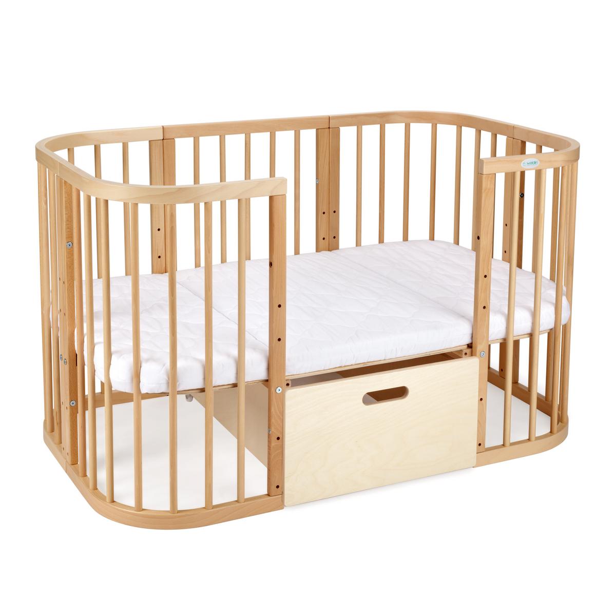 BABY Bett-Schublade - Naturfarben, Holz - waldin
