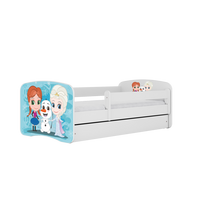 KINDERBETT mit Schublade Winterschwestern und Matratze 160/80 - Weiß, Holzwerkstoff (80/160cm) - RAUMHIRSCH FURNITURE
