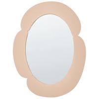 WANDSPIEGEL 60/80 cm Beige Alvena - Beige, Holzwerkstoff (60/80/2cm) - Beliani
