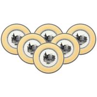 SPEISETELLER Audun Chasse weiß-grau-gelb ø 27,1 cm 6er Set - Gelb/Weiß, Keramik (27.1cm) - Villeroy & Boch