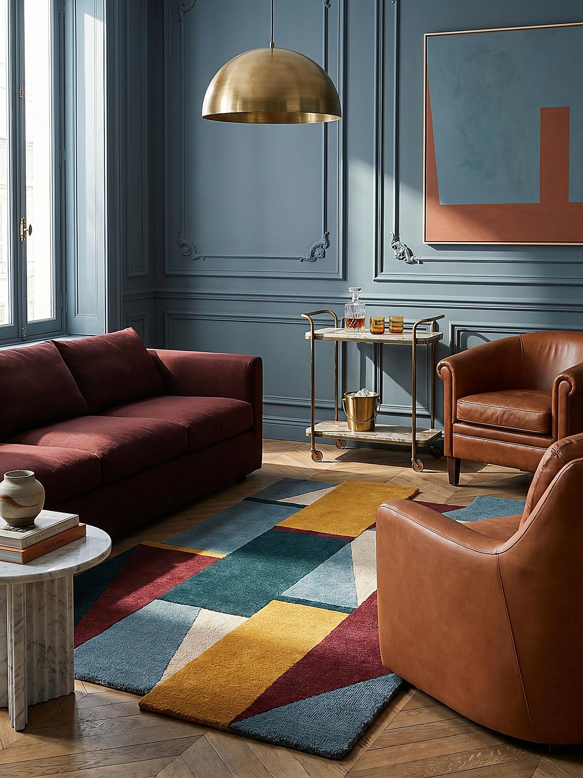 WOLLTEPPICH HALLEIN, abstrakt, Bunt, 120 x 180 cm - Multicolor, Textil (180/120cm) - KADIMA DESIGN