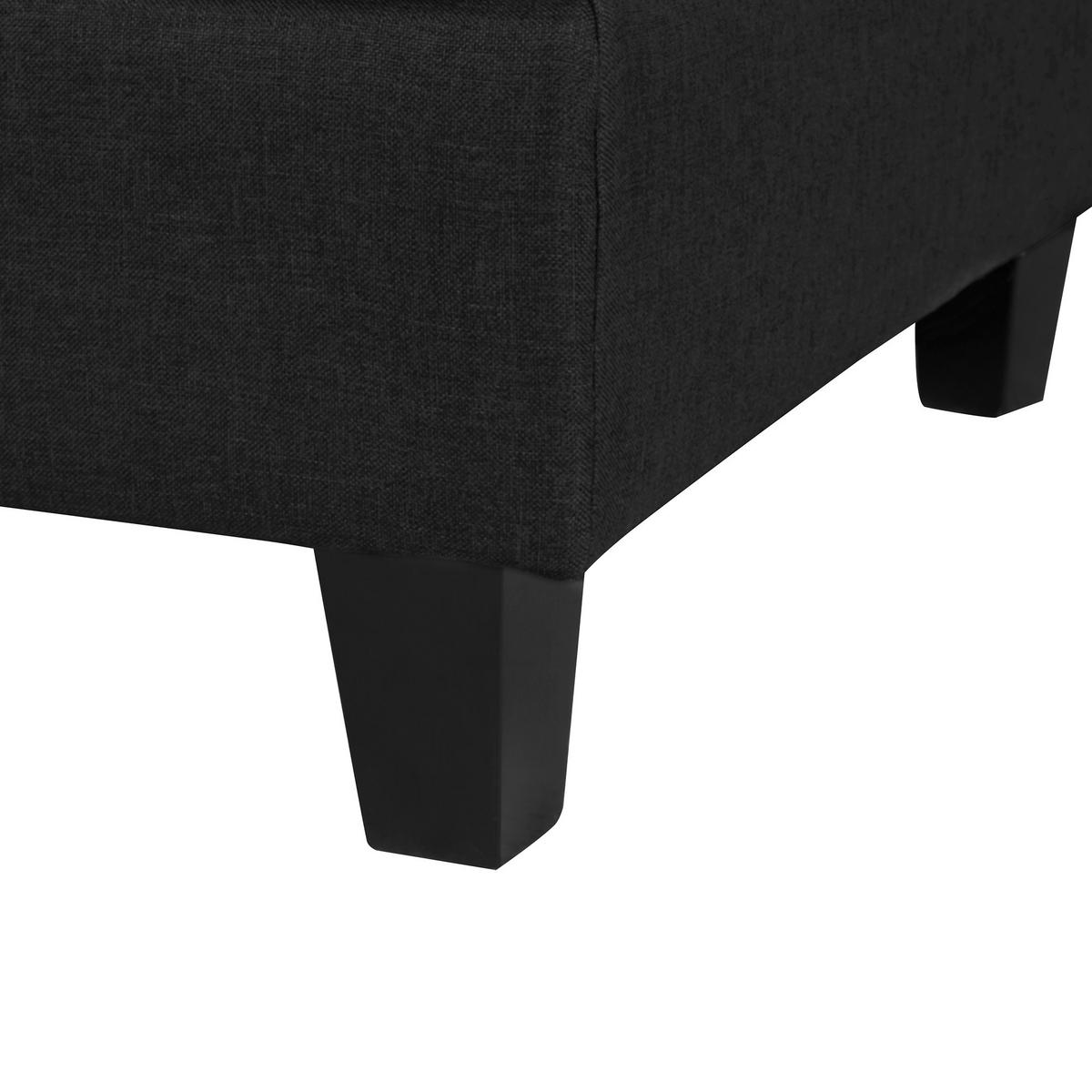 SESSELMODUL Stoff Schwarz Fevik - Schwarz, Textil (76/80/76cm) - Beliani