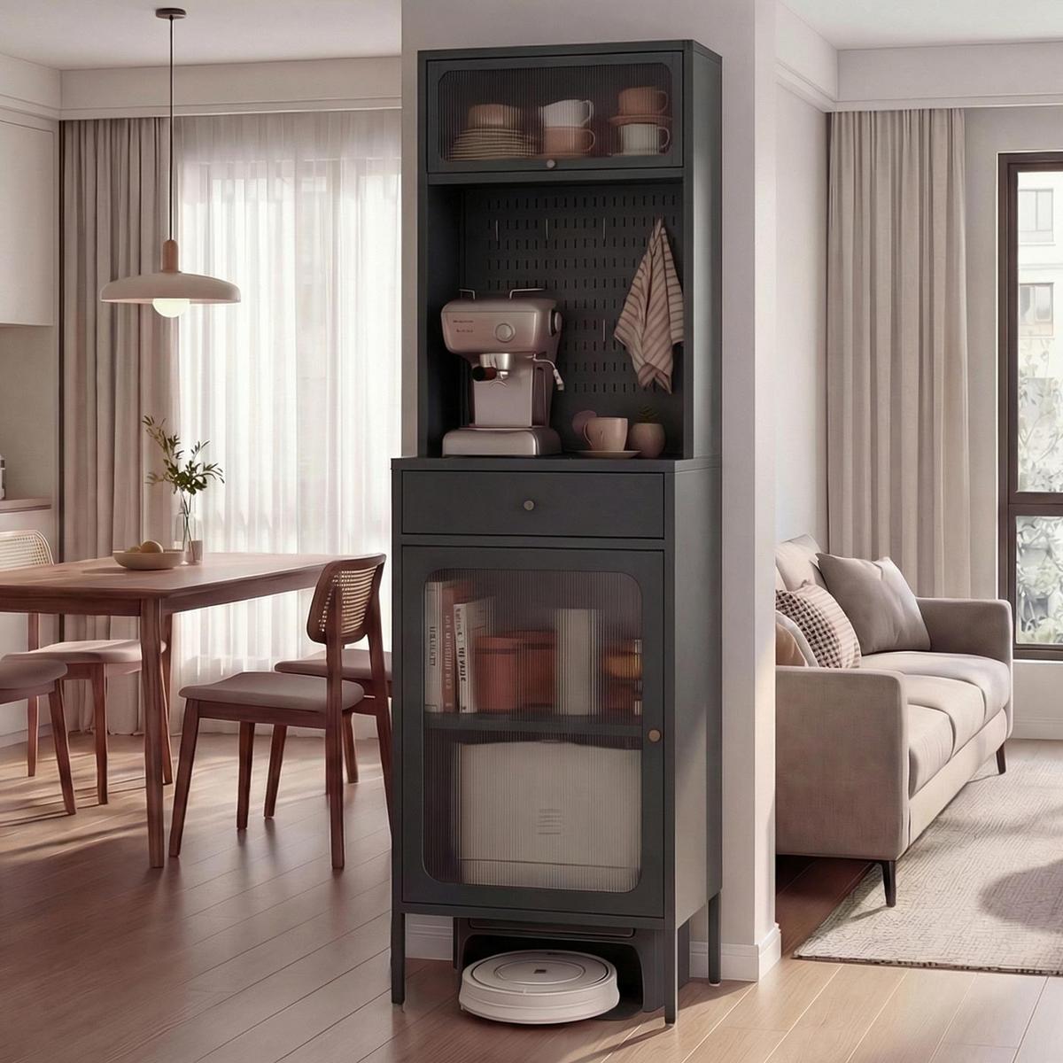 HIGHBOARD Anthrazit - Anthrazit, Metall (54/182/40cm) - MCW