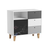 WICKELKOMMODE Schwarz - Schwarz, Holzwerkstoff (103.5/96.5/55cm) - Petits-meubles