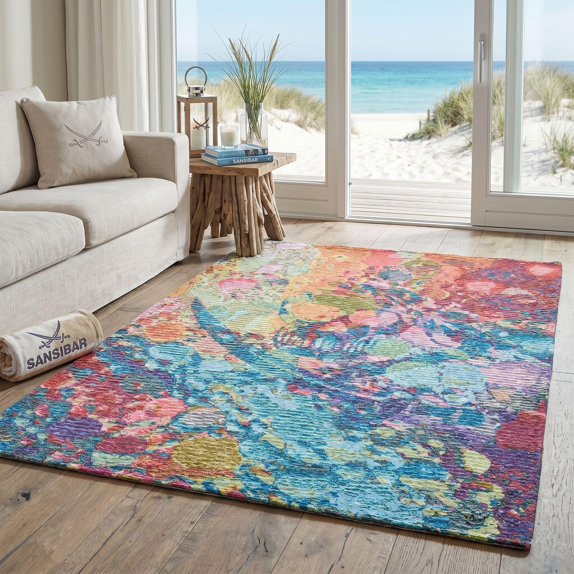 FLACHWEBTEPPICH Keitum 160x230 cm - Multicolor, Textil (160/160cm) - Sansibar SYLT