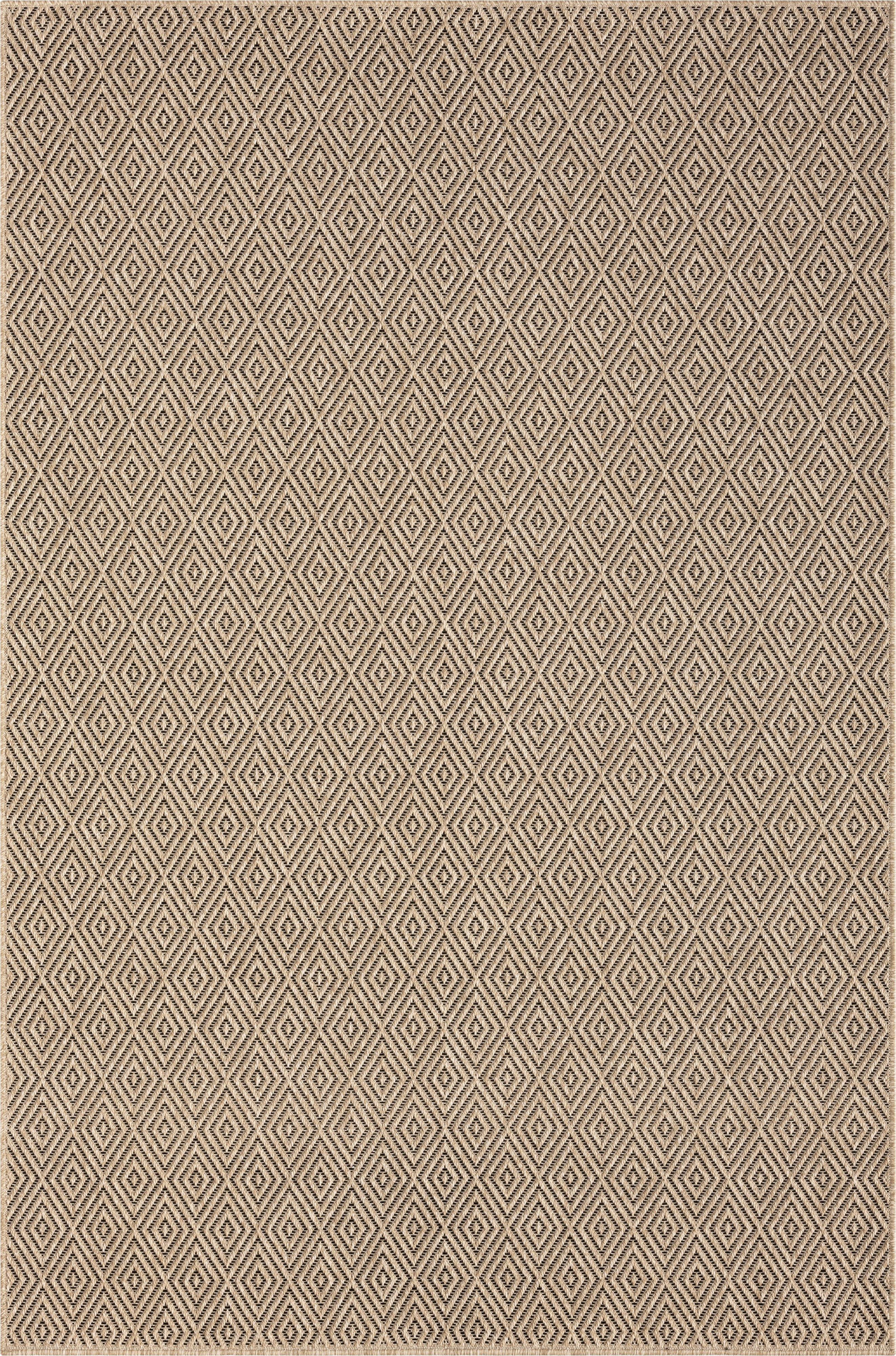 FLACHWEBTEPPICH Karo CORDEV Polypropylen Natur 160 x 230 cm - Beige, Textil (160/230cm) - KADIMA DESIGN