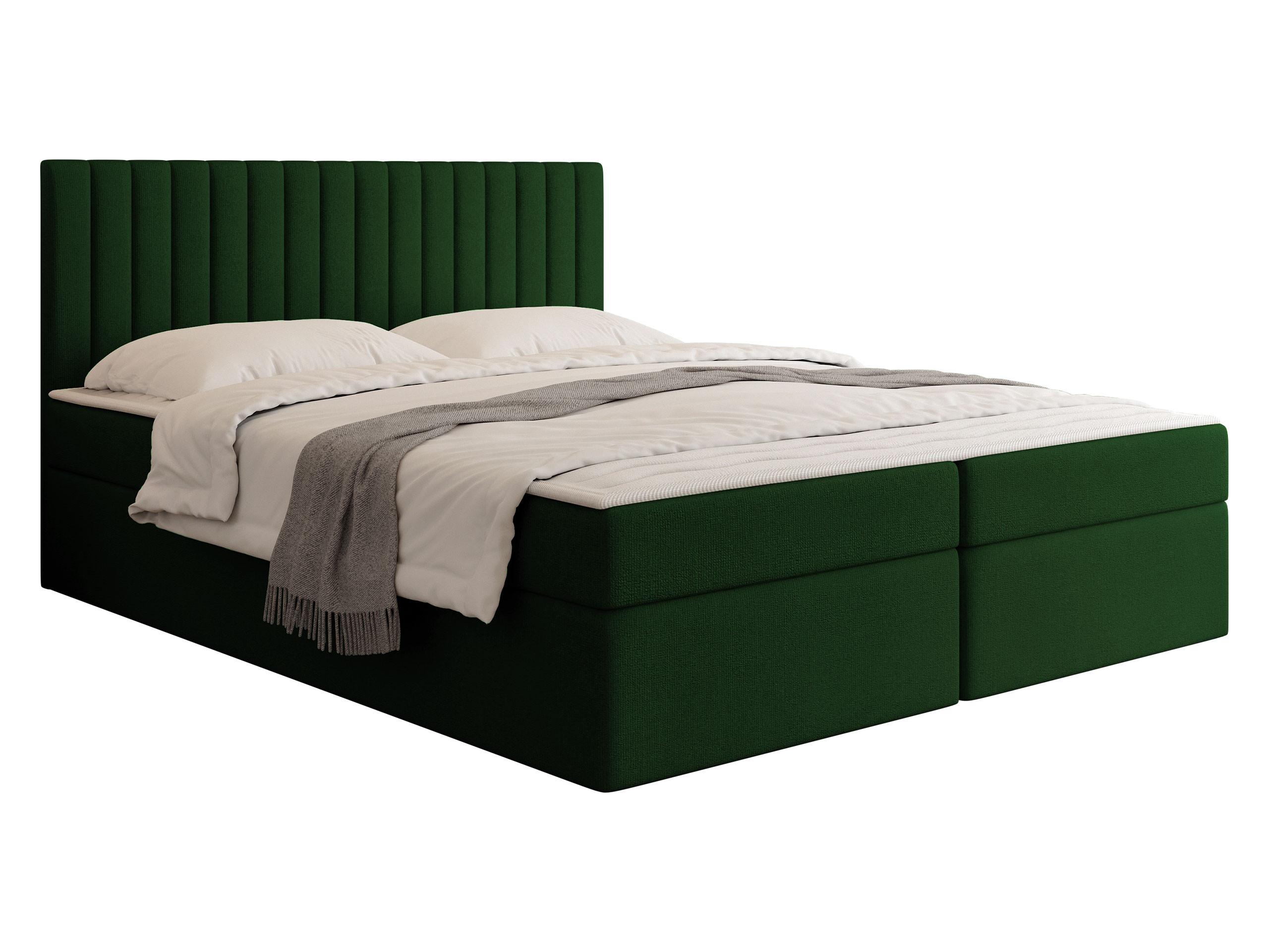 BOXBETT Tirulo - H3 - Smaragdgrün/Schwarz, Holzwerkstoff/Kunststoff (160/200cm) - MIRJAN24