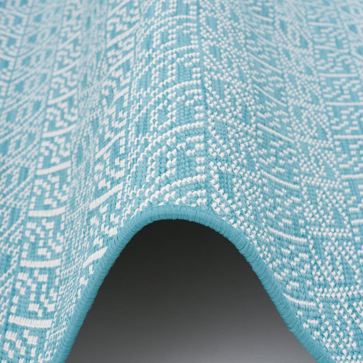 IN- UND OUTDOOR TEPPICH LÄUFER BEIDSEITIG CAPE COD - Hellblau, Textil (80/160cm) - Snapstyle