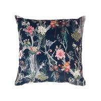 KISSENHÜLLE Samt 46/46 cm – Papageien-Garten - Multicolor, Textil (46/46cm) - Homescapes