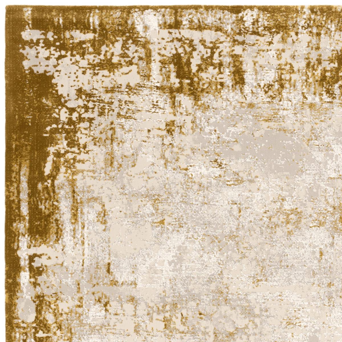 TEPPICH TIBER-Rieti, abstrakt, Senfgelb, 120 x 170 cm - Gelb, Textil (170/120cm) - KADIMA DESIGN