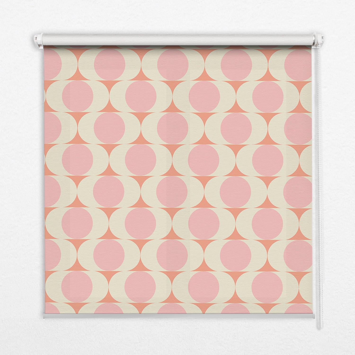 INNENROLLO - Fensterrollo - Rollo - 140x140 cm - Abstrakte Augen - Pink, Kunststoff (140/140/0.5cm) - TULUP