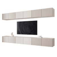 TV-LOWBOARD ANGEL IX mit LED-Beleuchtung, 300 cm Kaschmir - Kaschmir, Holzwerkstoff (300/36/40cm) - Idohome