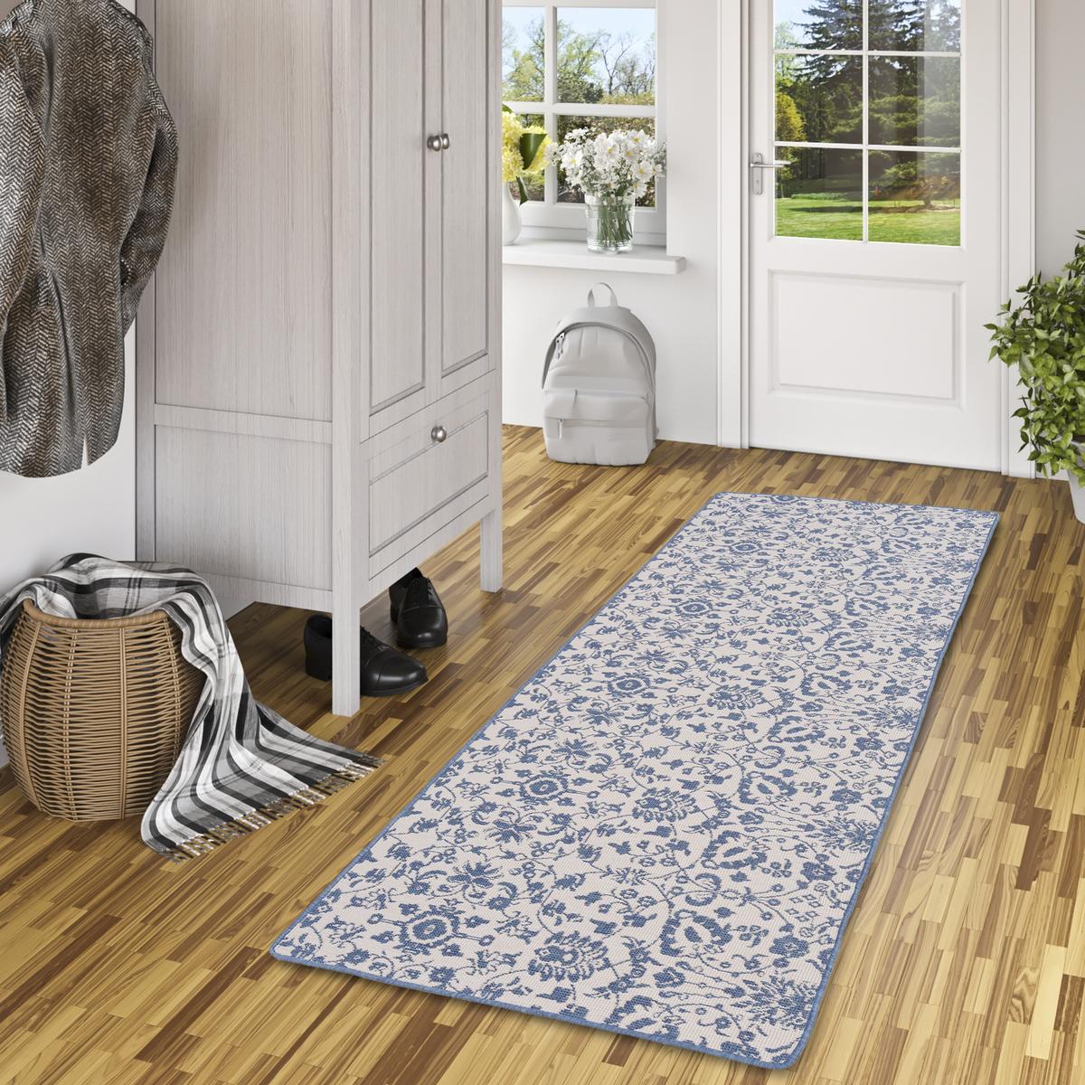 IN- UND OUTDOOR TEPPICH LÄUFER BEIDSEITIG NEWPORT - Creme, Textil (100/400cm) - Snapstyle