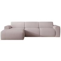 ECKSOFA Bouvi Beige links - Beige/Schwarz, Kunststoff/Textil (310/165cm) - Selsey