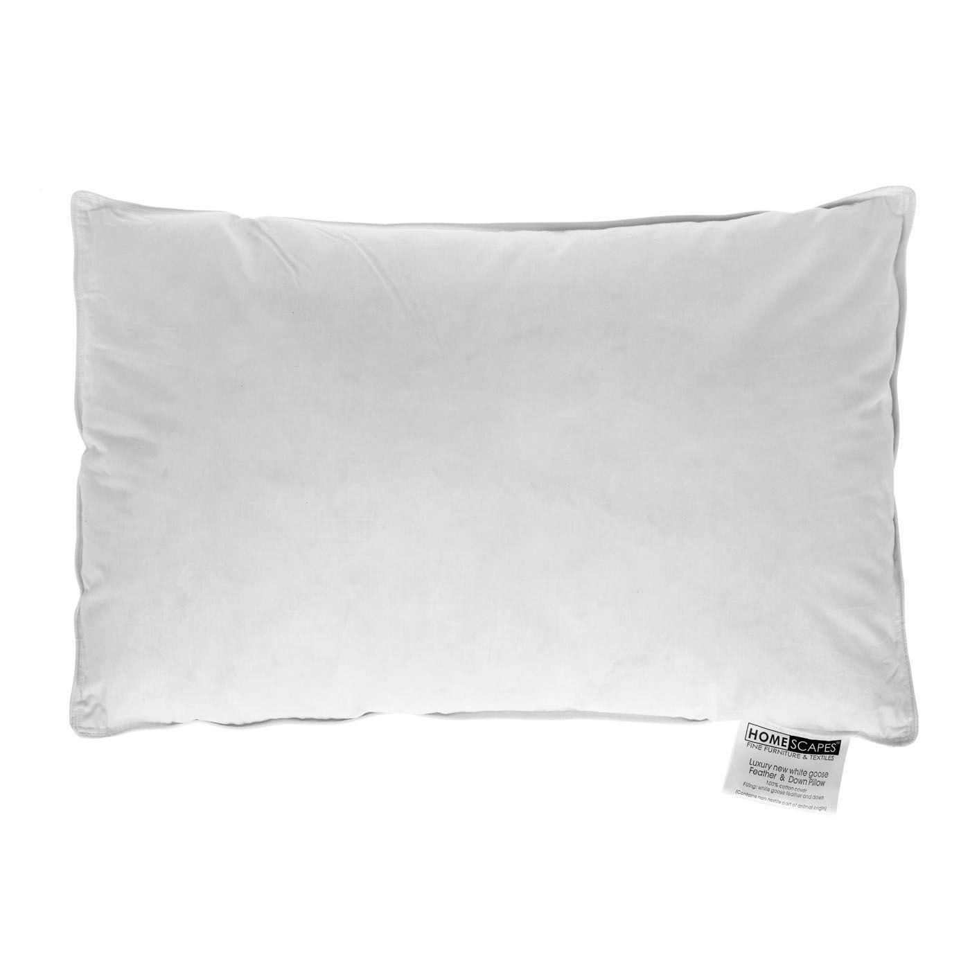 KINDERKISSEN Kopfkissen Federn & Daunen 40/60 cm - Weiß, Textil (40/60cm) - Homescapes
