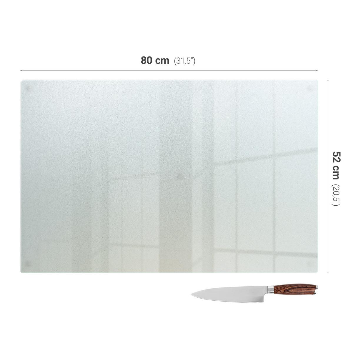 KÜCHENRÜCKWAND Glas transparent 80x52 cm - Transparent, Glas (80/52/0.4cm) - TULUP