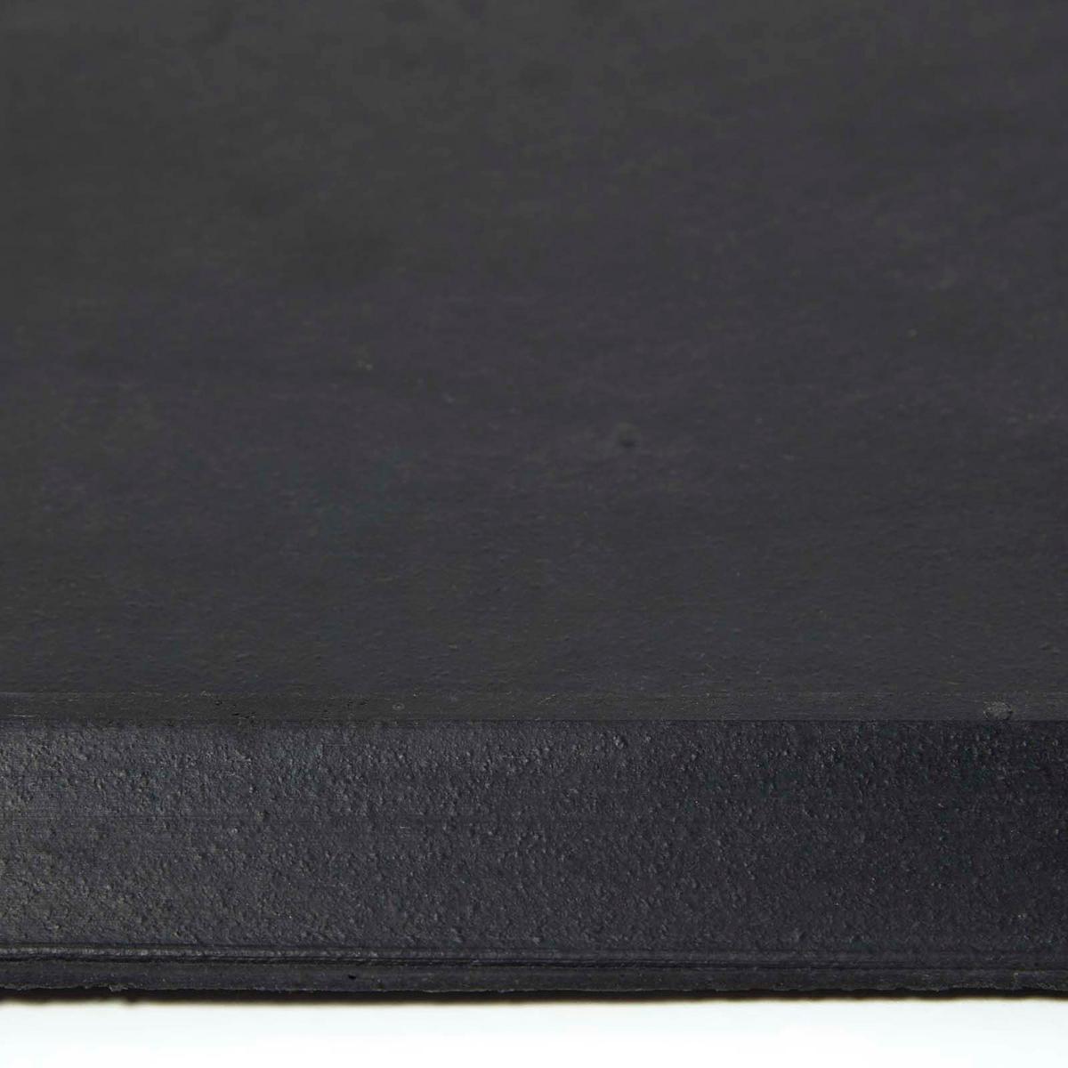 FUSSMATTEN-UNTERLAGE – Gummi, 50/81 cm - Schwarz, Naturmaterialien (50/81cm) - Homescapes