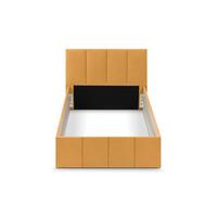 POLSTERBETT Dalas Gold 140 x 200 x 40 cm Stauraum Ohne Matratze und Lattenrost - Goldfarben, Holz (140/200cm) - Halmon Schlafkomfort Betten 