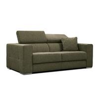 SOFA QUARTZ 3-Sitzer, olivgrün - Olivgrün, Holzwerkstoff/Textil (202/80/102cm) - Wozimo