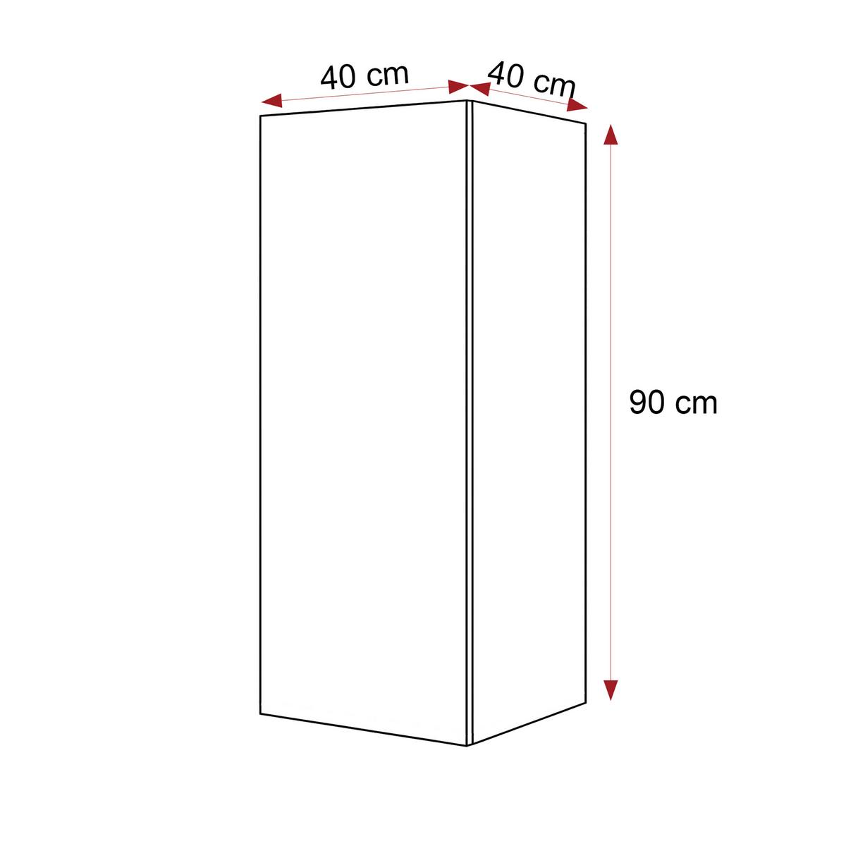 HÄNGESCHRANK ANGEL LINE 40/40/90 cm Kaschmir - Kaschmir, Holzwerkstoff (40/90/40cm) - Idohome